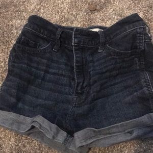 Dark Blue Jean Shorts
